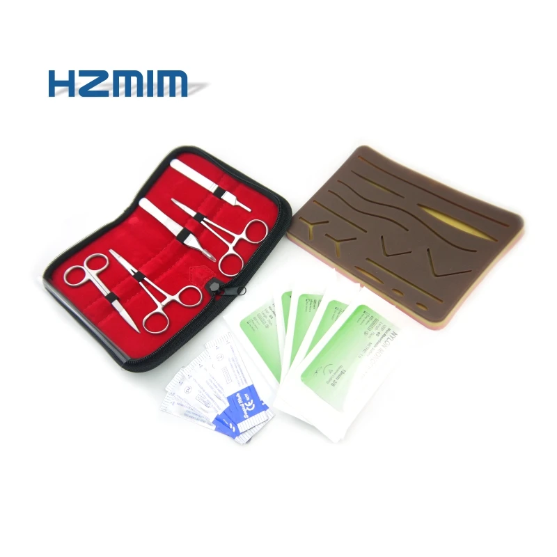
3 layer surgical practice suture training pad, suturing pad for open surgery, medical students suture practice kit 