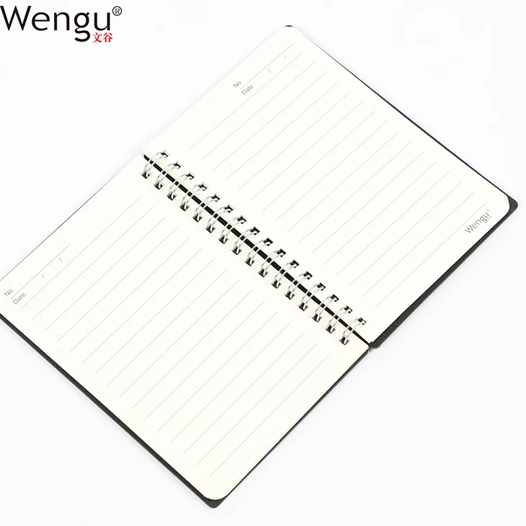 
Promotional Printing Factory Double Wire Bound Pretty Fashion Pp Hardcover Spiral Notebook Note Book 