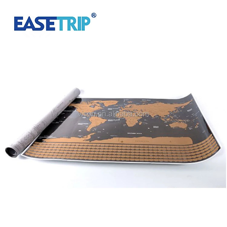 Оптовая продажа, новейшая Роскошная Карта мира, постер, Карта мира от царапин