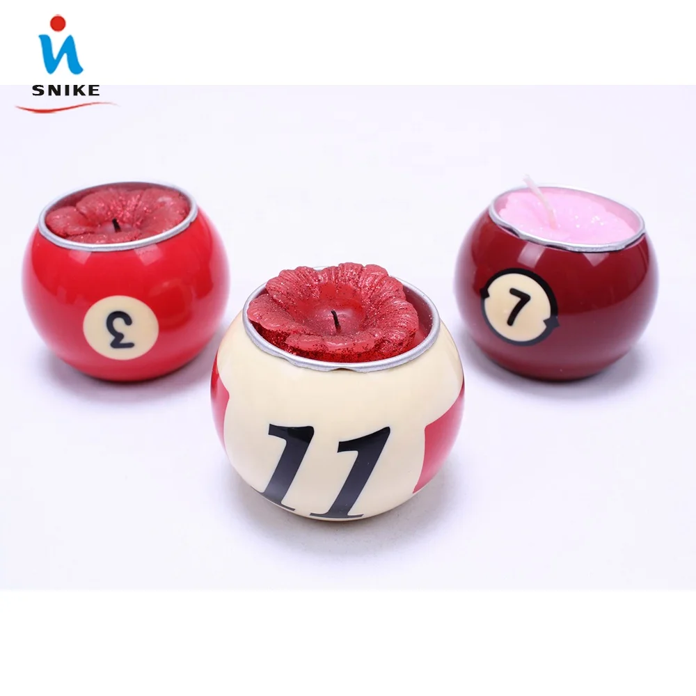 Wholesale Resin Pool Billiard Ball Candle