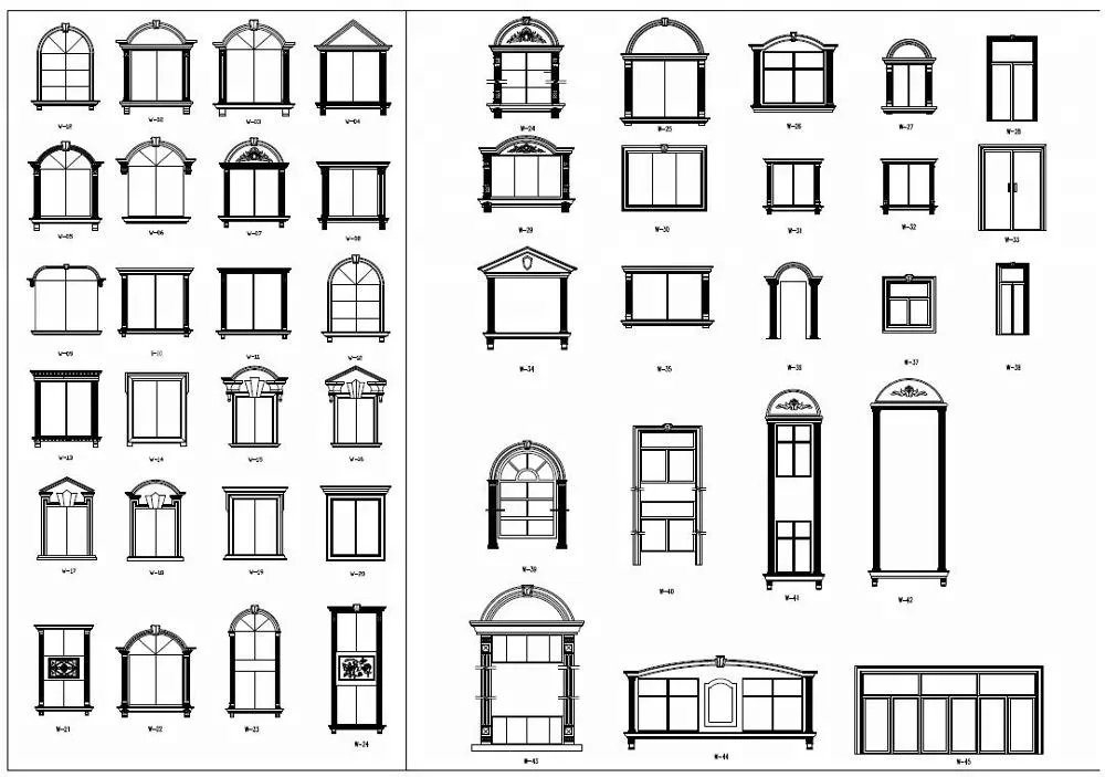 Beautiful stone marble granite window frame