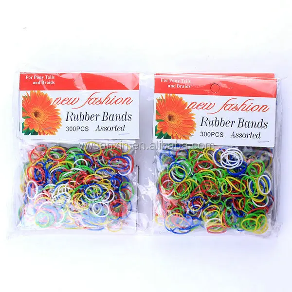 Assorted colors Hair rubber bands for children school home office stationary organizing money supplies