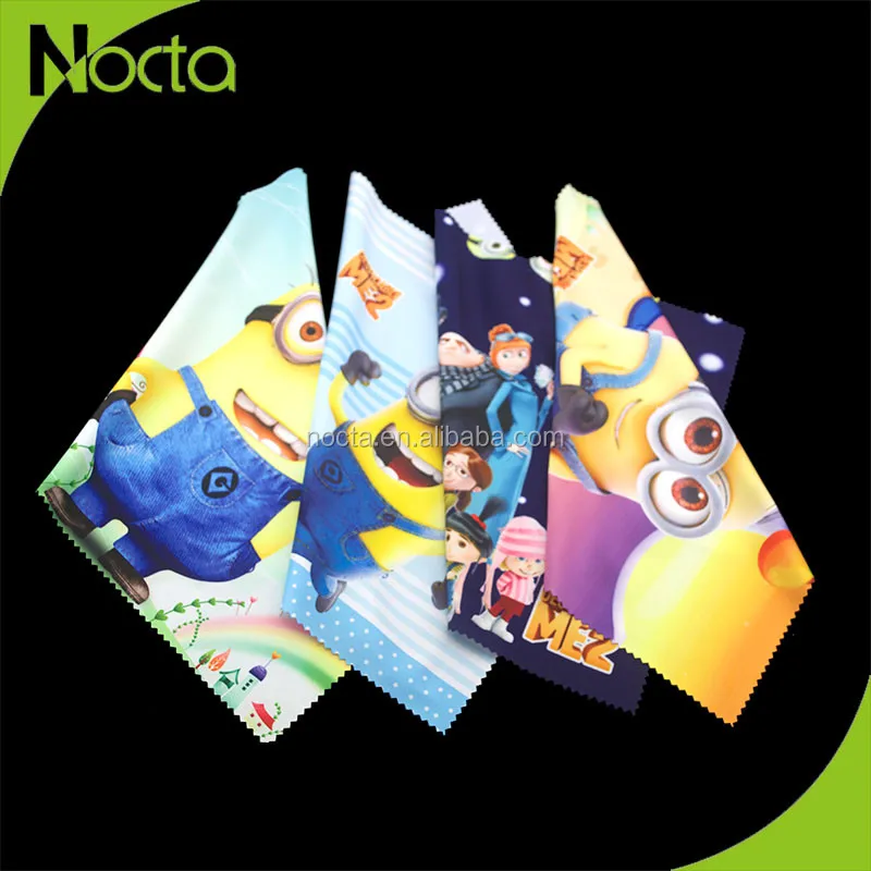 Custom transfer printing microfiber glasses cleaning cloth