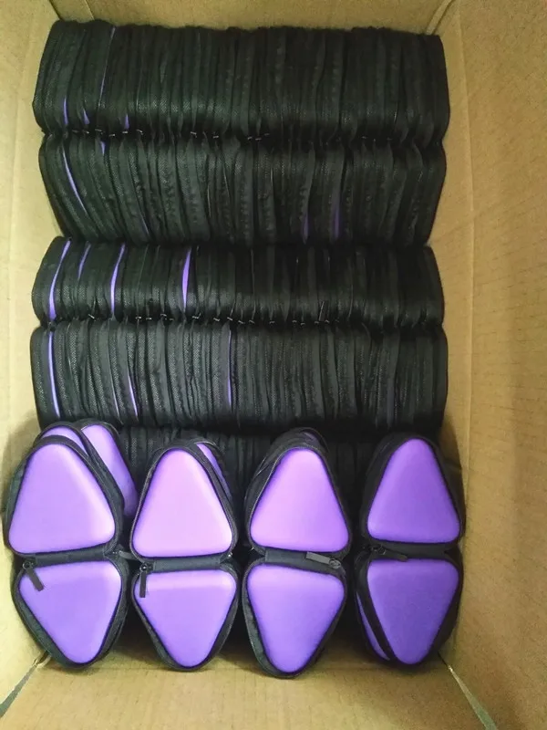 Wholesale Travel Zipper EVA Storage Box Hard Carrying Case Custom Logo Earphone Case