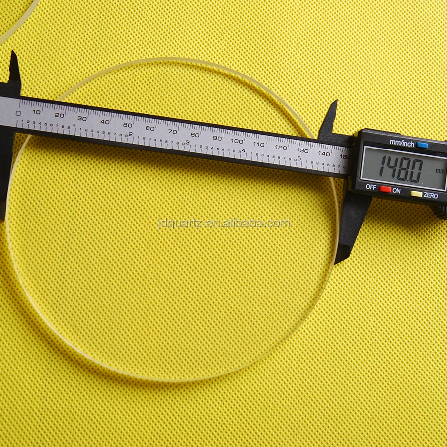 High Purity fused quartz disks Clear quartz glass disk quartz disc