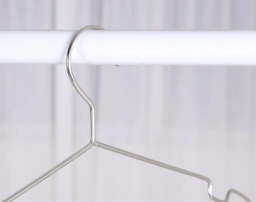 Heavy Duty Dry Cleaner Metal Wire Coat Hangers for Laundry Household Clothes Hangers Non Slip Clothes Hangers
