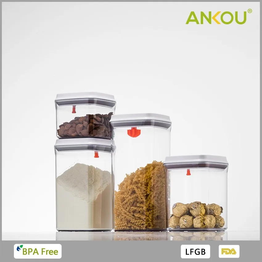 Ankou 8 шт. набор герметичные контейнеры для хранения продуктов питания пластиковые хлопья с крышками Главная Ванная комната органайзер хранилище сумочка