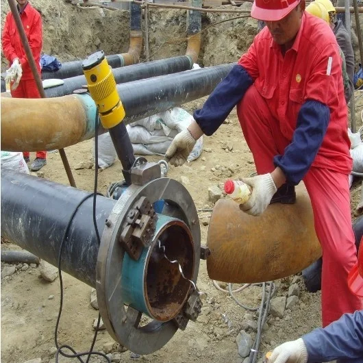 Pipe Weld Preparation Cutting and Beveling Machine