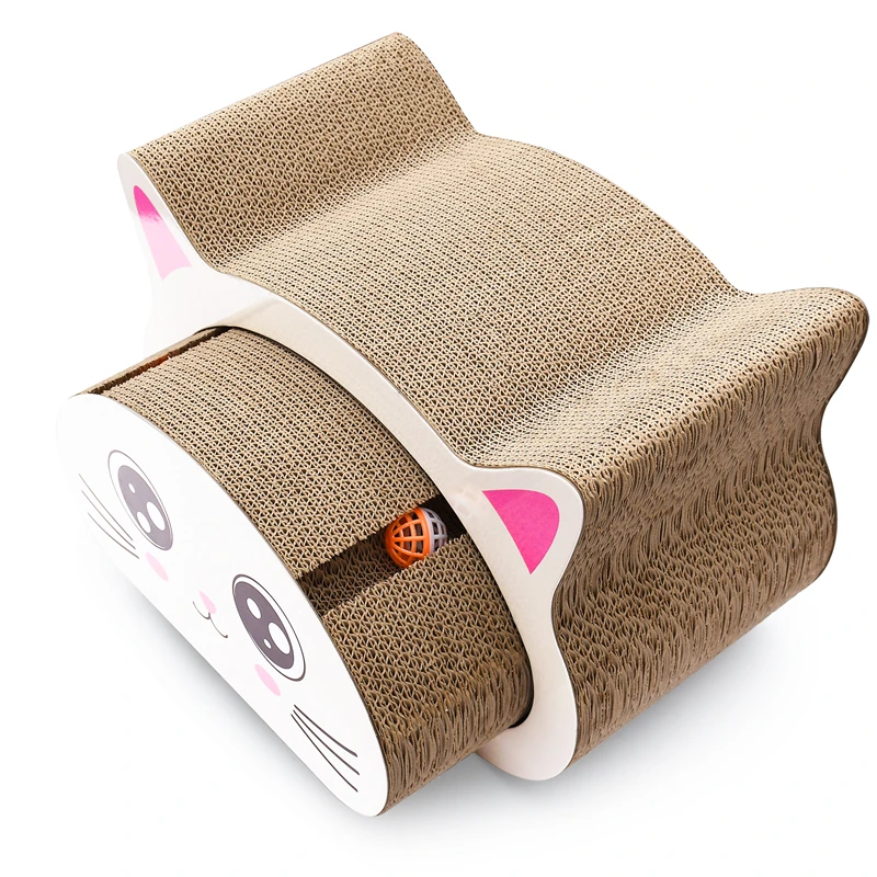 Cat shape cute cat scratcher cardboard cat playing toys