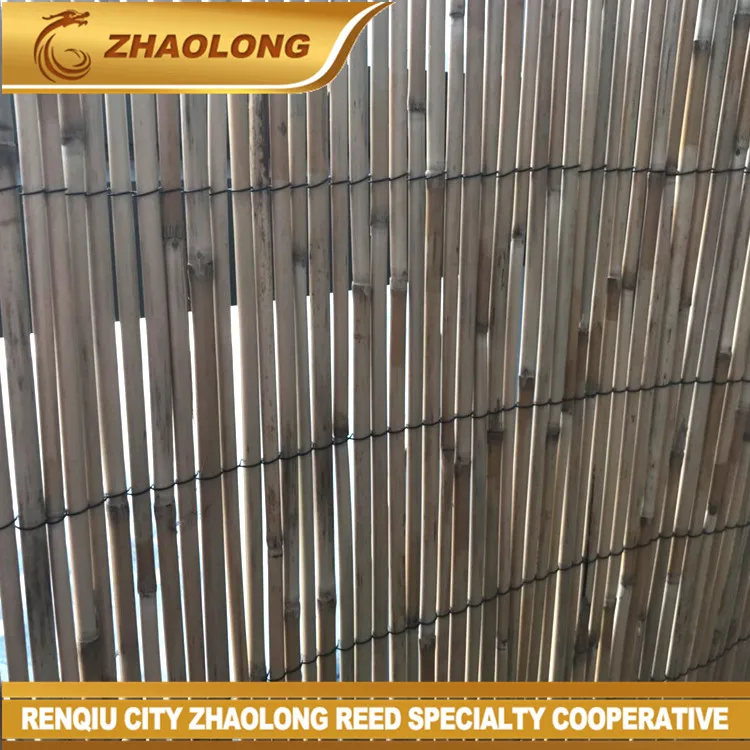 
Factory directly 8-10 mm PE iron wire reed fence bamboo panel 