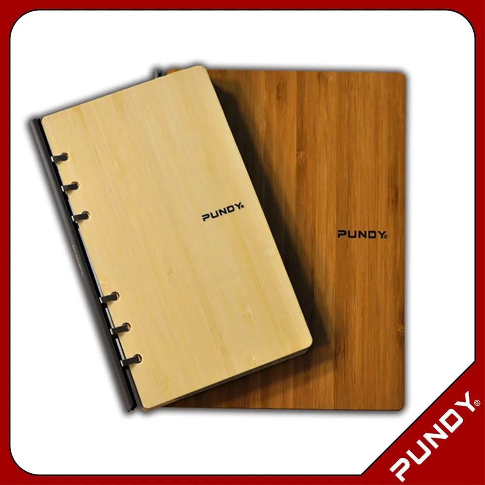 eco friendly product : PUNDY bamboo notebook