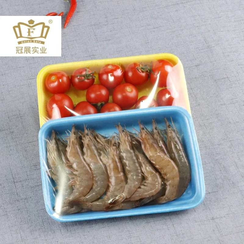 
19*13*2.3cm Disposable plastic foam tray in Food Grade ps material supermarket foam plate disposable party snacks plate 