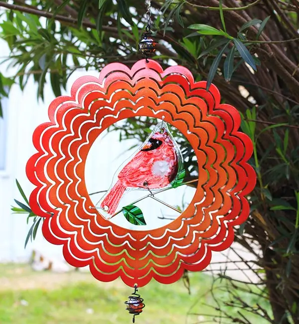 
High Quality Stainless Steel Animal Hanging Metal Wind Spinner For Home or Garden Decoration 