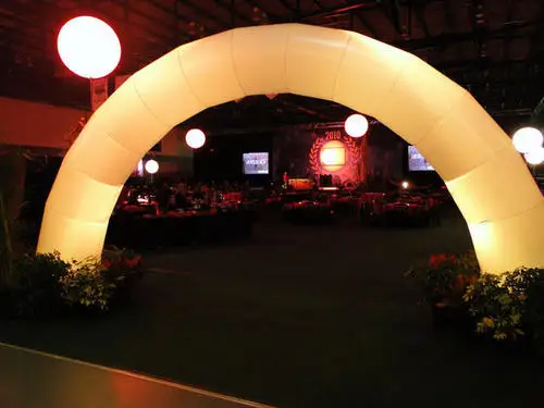 Wholesale Inflatable LED Lighting Arch Tube Pillar Star Wedding Event Advertising Inflatables for Decoration Outdoor