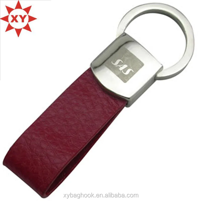 Factory wholesale high quality leather portable toy keychain