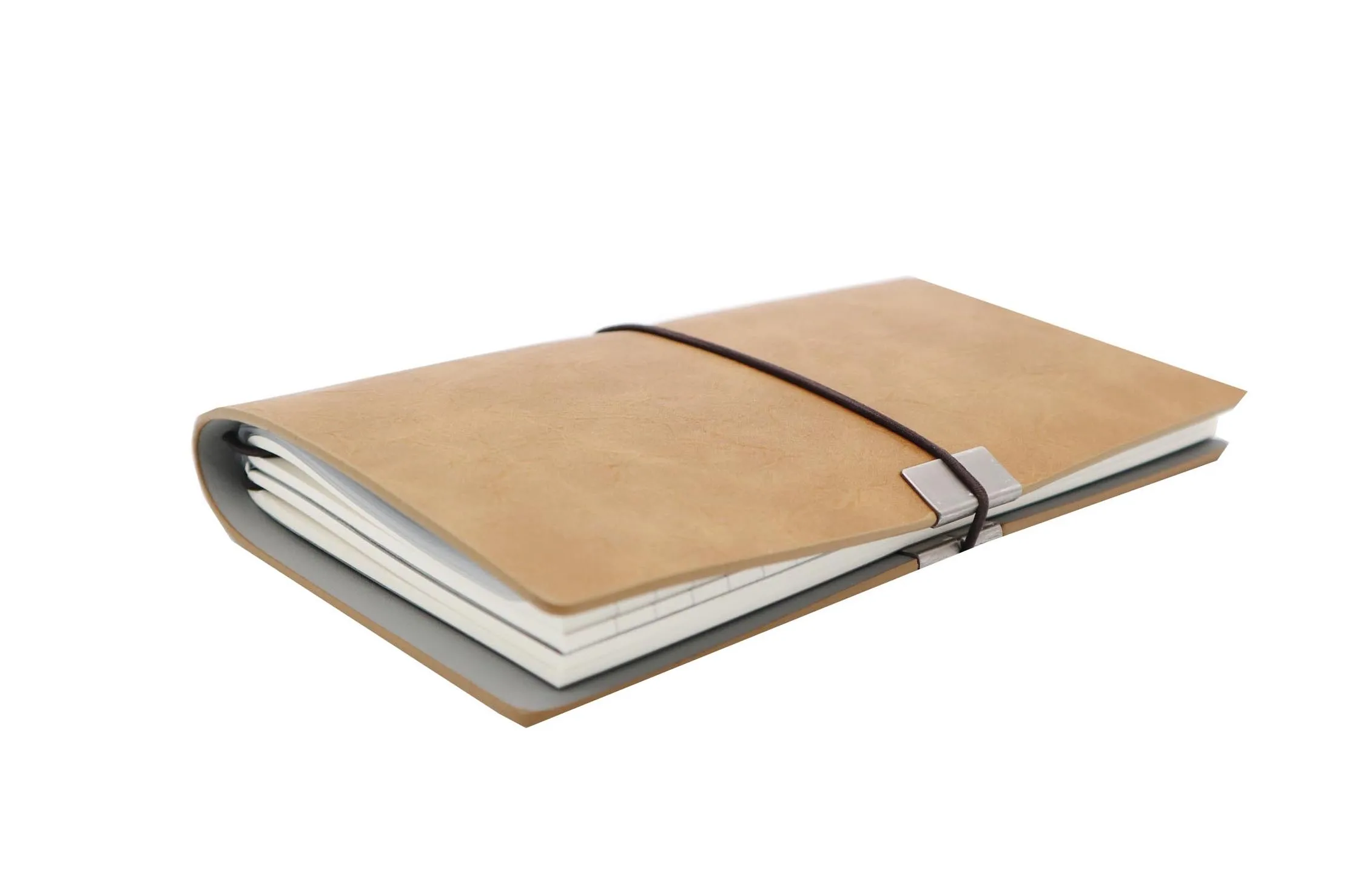 Custom print personal travelers paper notebook with elastic