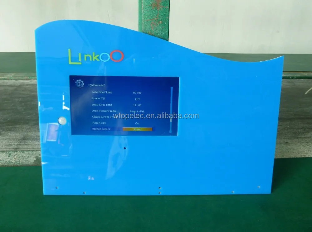 custom luxury acrylic display with LCD for marketing your products