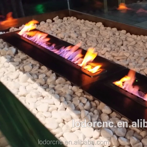 55 inch bioethanol fireplace 1400*250*235 mm / small ethanol fireplace/ Temperature display screen fireplace