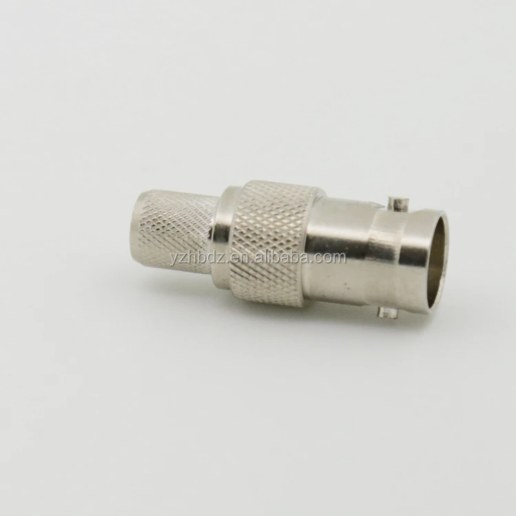 
Hongbo BNC Female to Female Adaptor 50 ohm Female BNC Bulkhead Connector Nickel Plated Compression Connector 