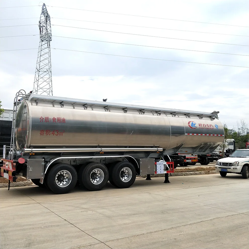 3 Axle custom design capacity liquid transport tank semi fuel tanker trailer