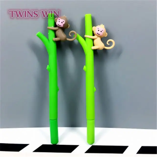 2019 студенческие канцелярские принадлежности по низкой цене, красивый дизайн, Маленькая обезьяна, кавайная гелевая ручка 1205