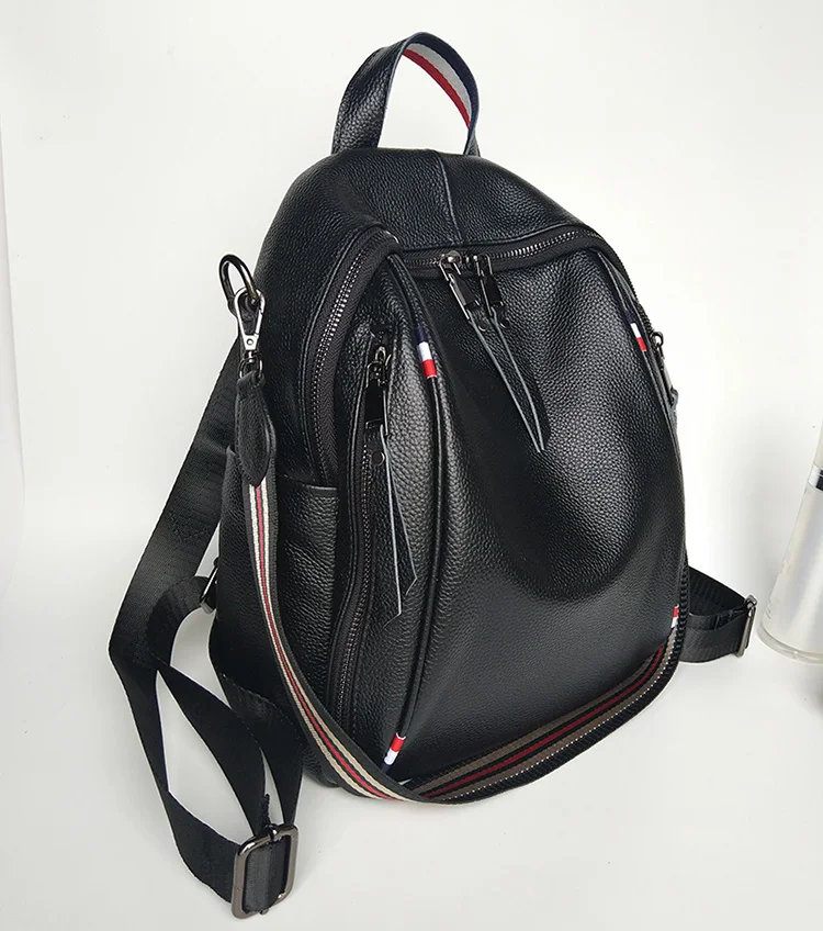 OEM Genuine vintage leather women backpack Fashon backpack for girl bag boy