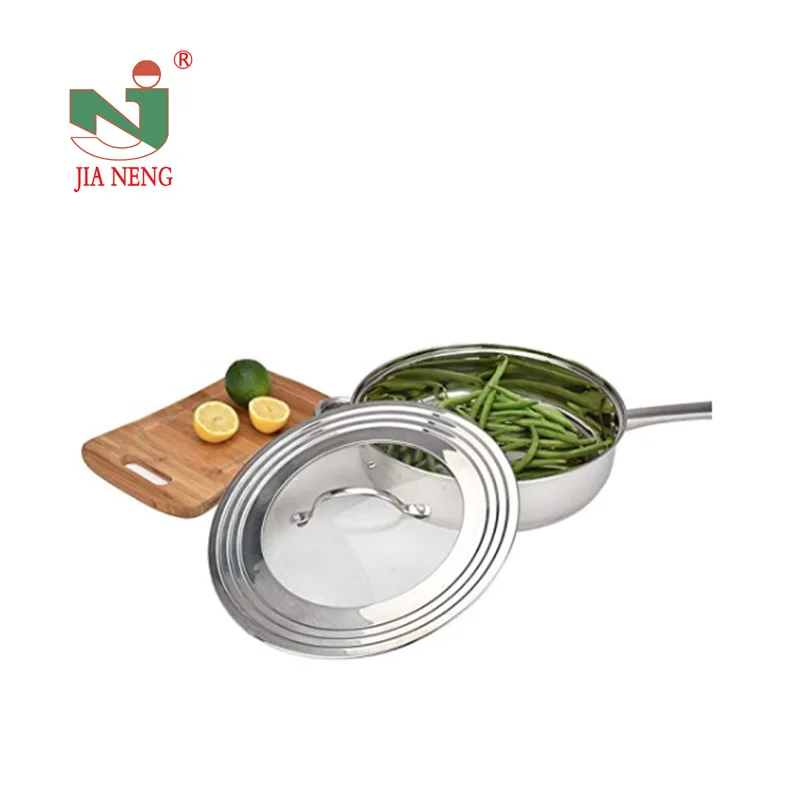 Универсальная крышка из нержавеющей стали и стекла, подходит для всех кастрюль и сковородок 7-12 дюймов, сменная Крышка для сковороды и крышка для посуды