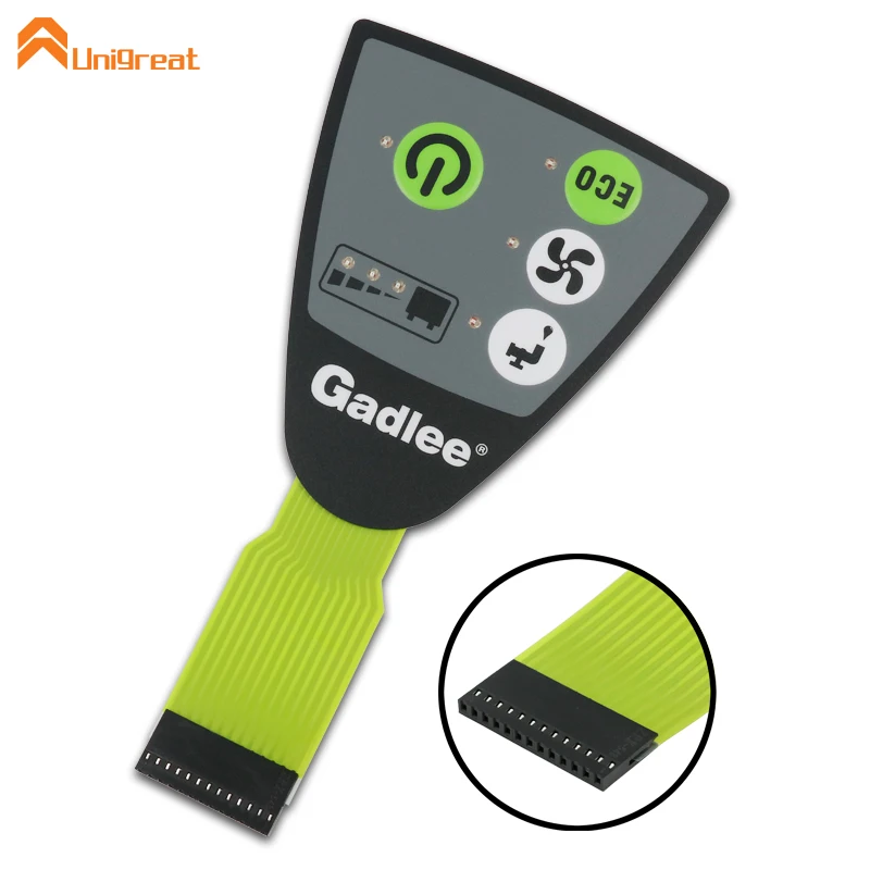 
Custom make produce Waterproof Durable four 4 Push Button LED Membrane Switch keypad 