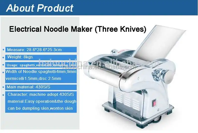 JCD-8 italian macaroni pasta machine with motor noodle extruder machine