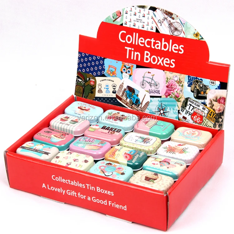 Creative mini European style soap box collectable candy storage tin box
