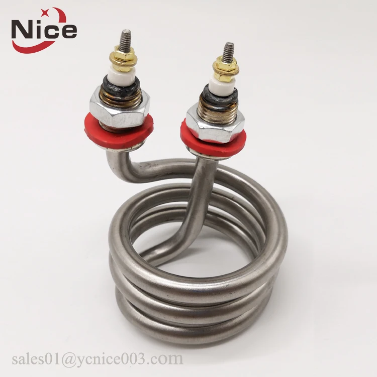 Электрический двойной спиральный трубчатый нагреватель для