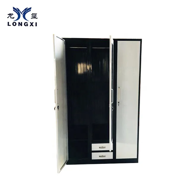 Girls bedroom new style 3 door iron dressing almirah design image