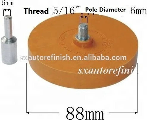 4inch Rubber Eraser Wheel Sticker Stripe Decal Foil Adhesive Tape Glue Remover Paint 6 inch rubber wheels