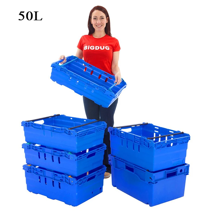 QS  Plastic Crates for Mushrooms Standard Bale Arm Tray Wholesale Plastic Fruit Basket