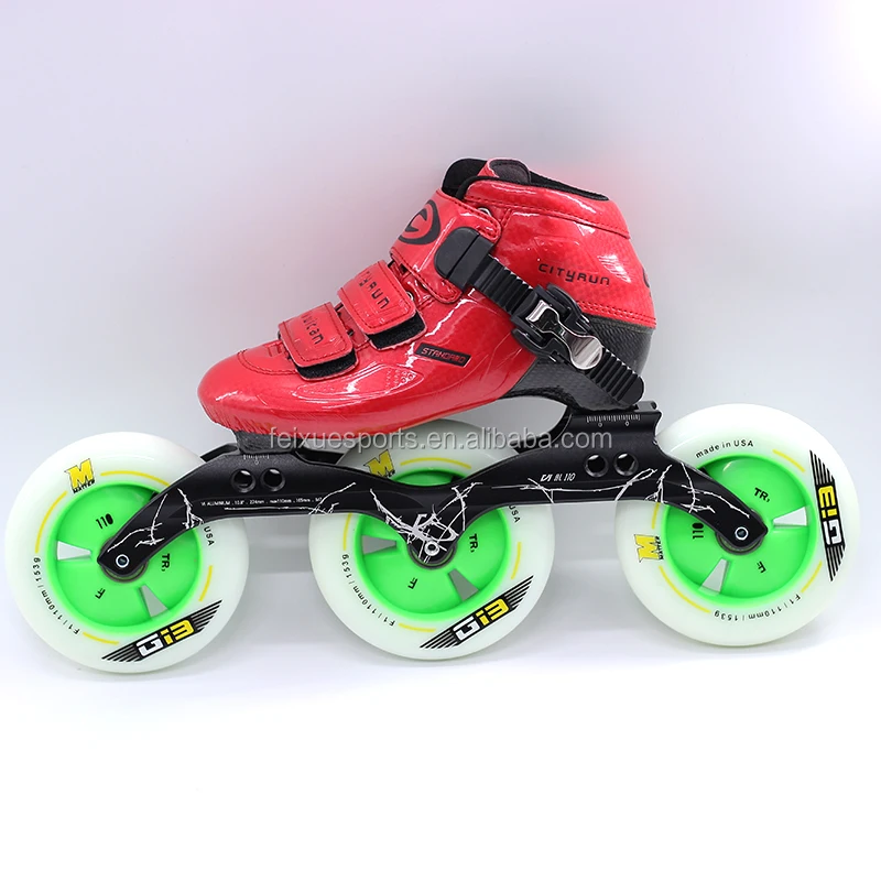 wholesale professional speed inline skates  three wheels shoes with matter wheels