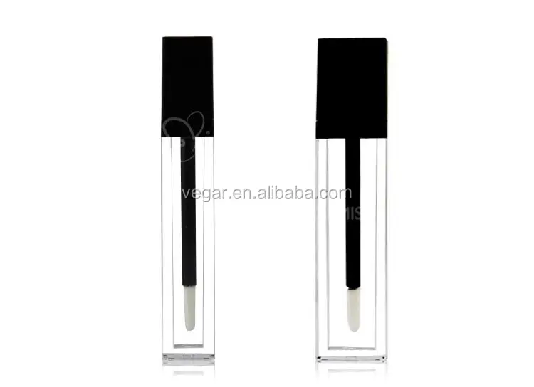 custom lip gloss container acrylic square lip gloss bottles liquid lipstick casing