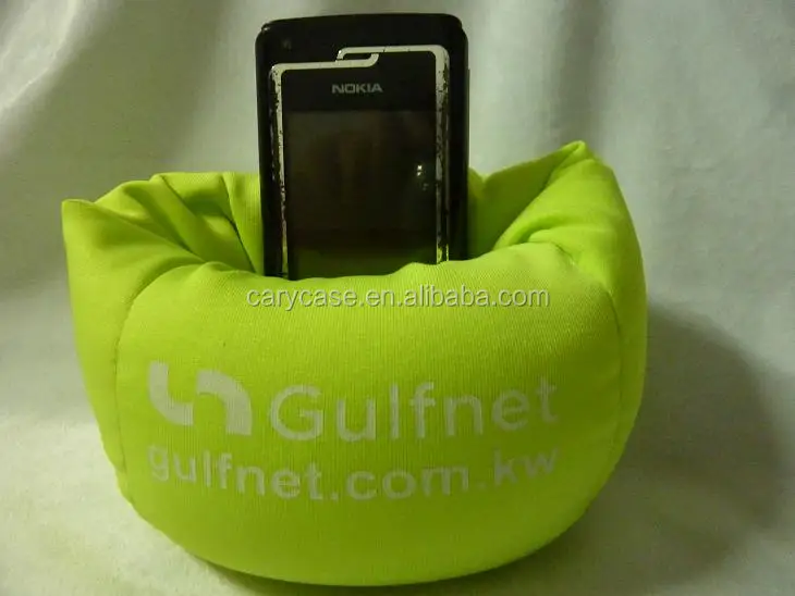 New material DOUBLE sewing stitch bag, bean bag cell phone holder