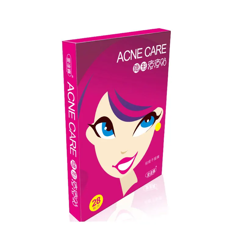 Новый бренд, стерильный эффект, невидимый гидроколлоидный самоклеящийся бандажный Пластырь от акне, пластыри для ежедневного использования в больнице