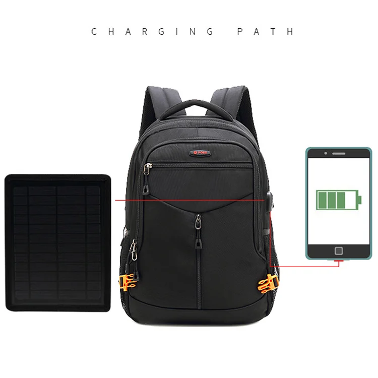 Best selling battery backpack chargeable backpacks solar bag