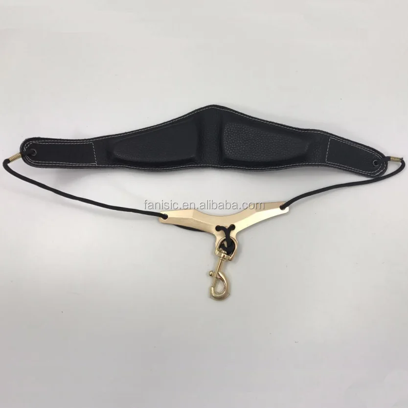 Saxophone neck straps from china of genuine leather neck strap