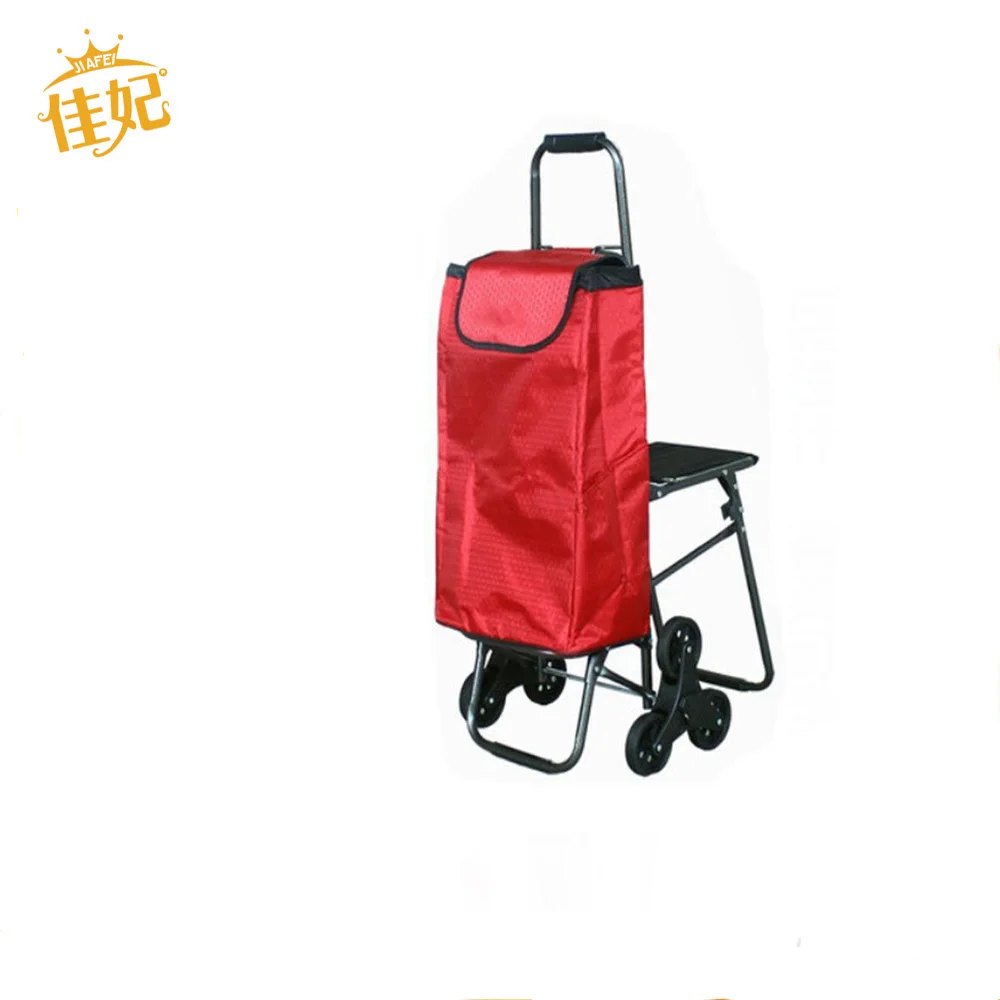 Cheap Climber Cart Climb Building Cart Folding shopping Trolley with Chair