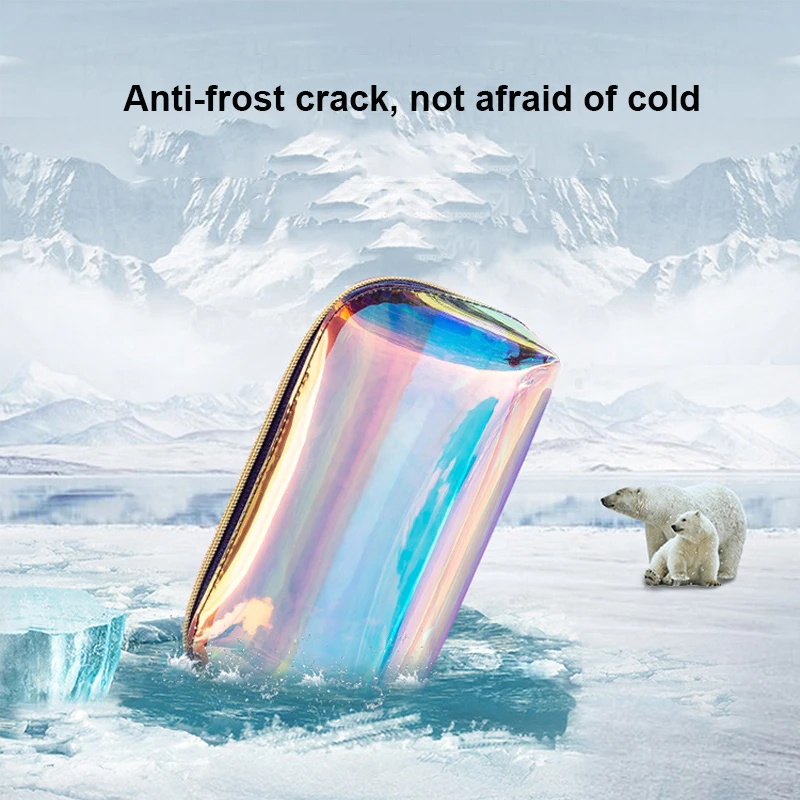 Fashion Lady Laser PVC Transparent Waterproof Toiletry Bag Portable Makeup Bag Cosmetic Pouch