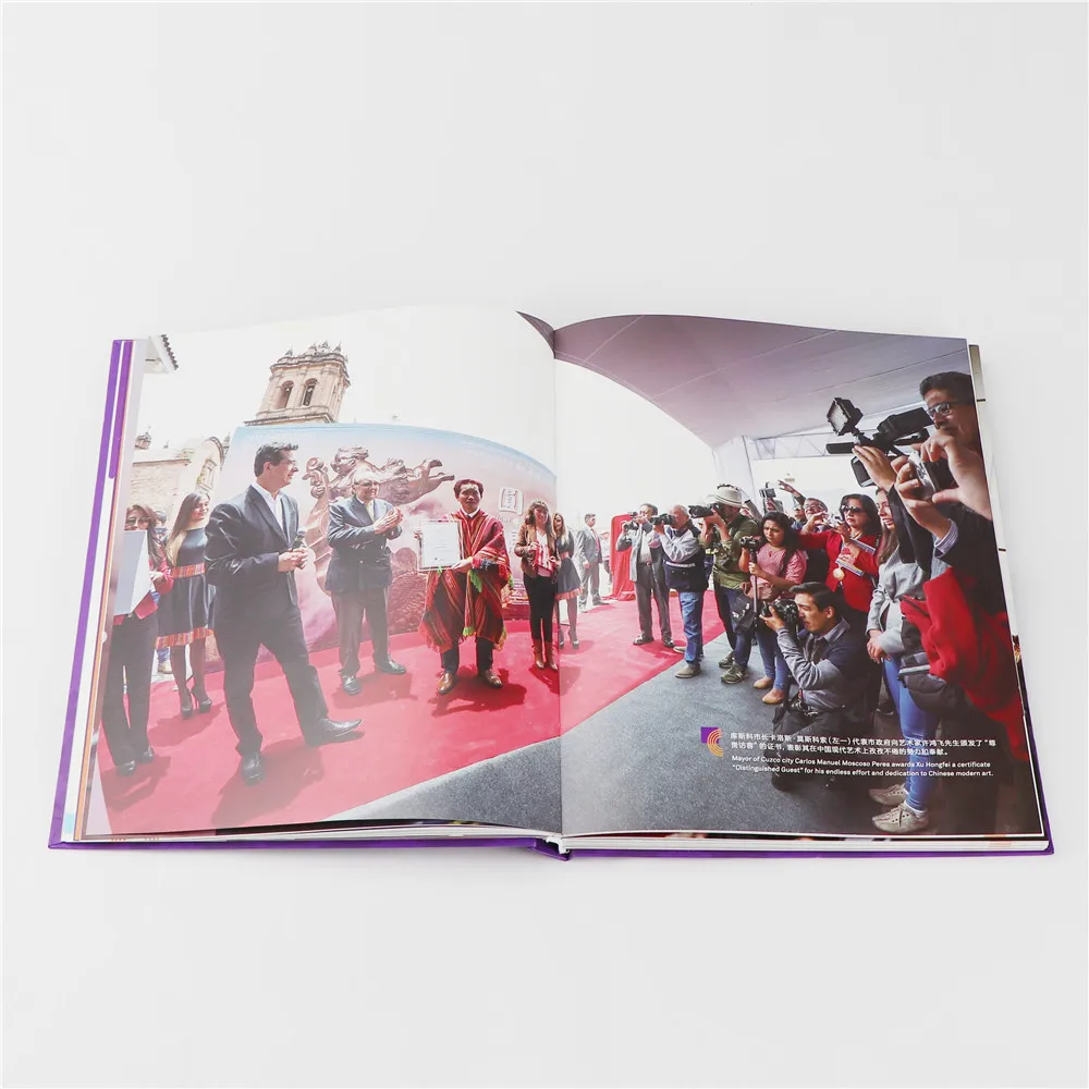 Eco-friendly wholesale children leather paper hardcover printing custom story book China Guangzhou local manufacture factory
