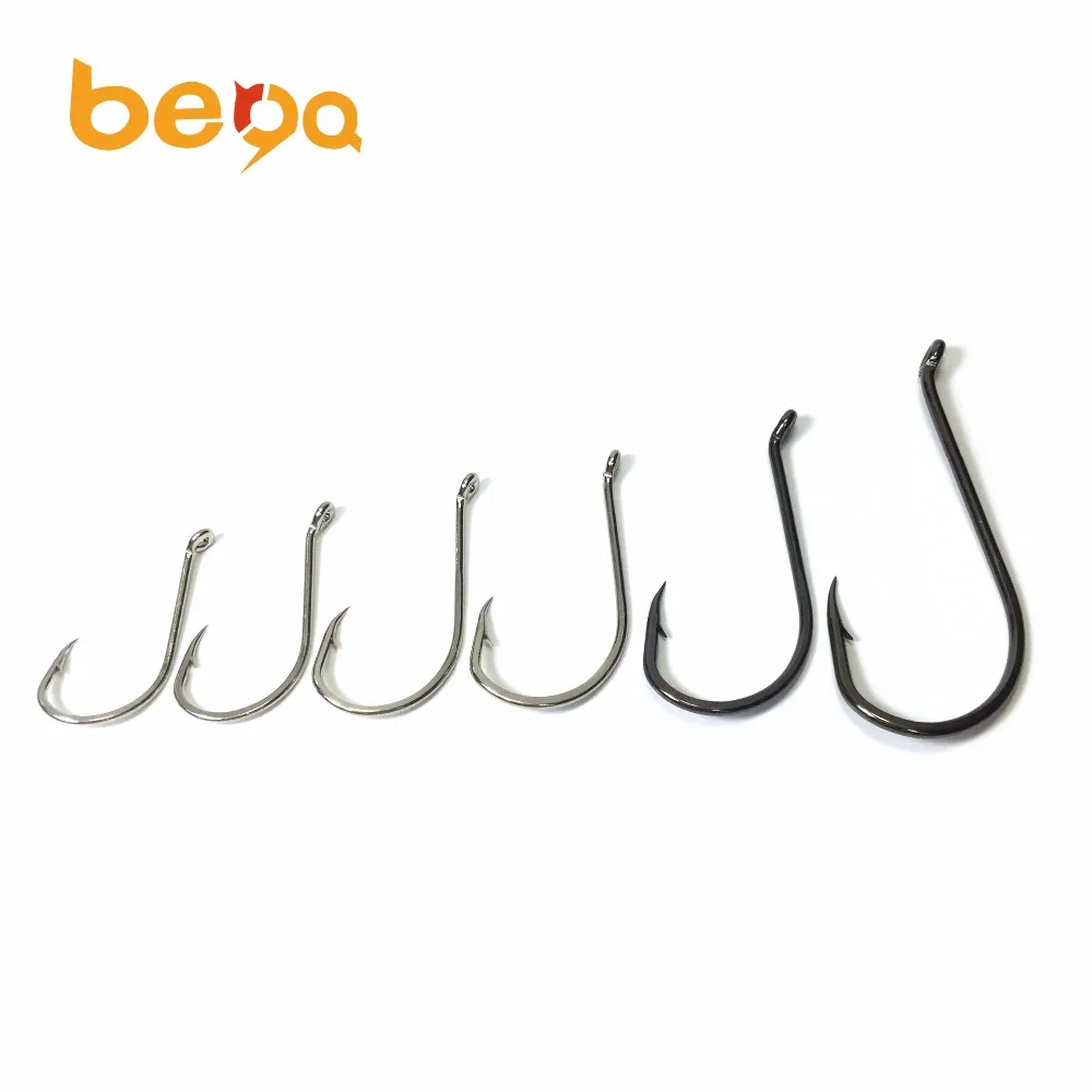 Stainless Steel Saltwater Crank Barbed Barb Fishing Hook