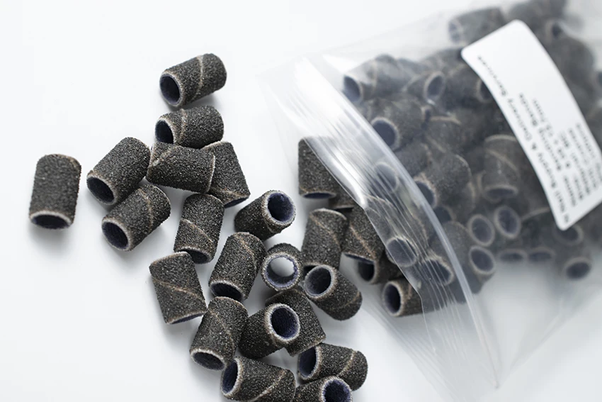 manicure set high quality pedicure set sanding band supplier 80 Grit 100 pcs nail drill bits sanding bands for nail drill