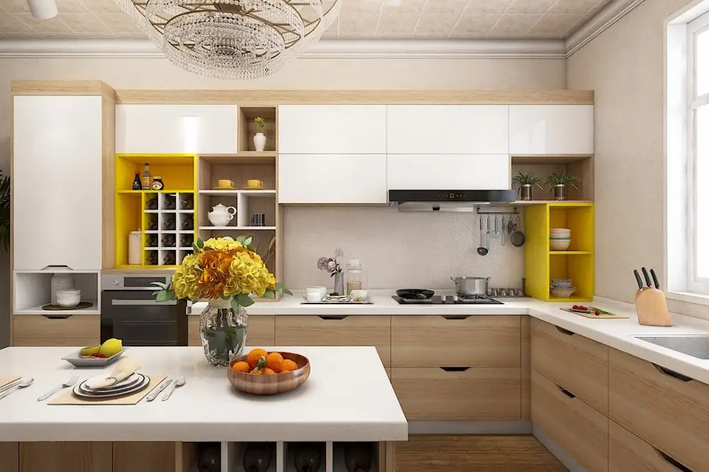 hot sale melamine kitchen cabinet designs for furniture cabinet made in China