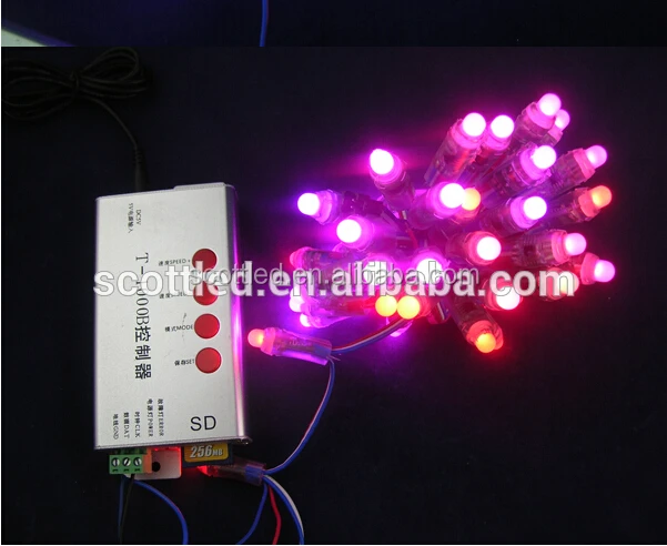 WS2811 12mm smart RGB pixel Holiday led light, DC5V, 6inch spacing between pixels