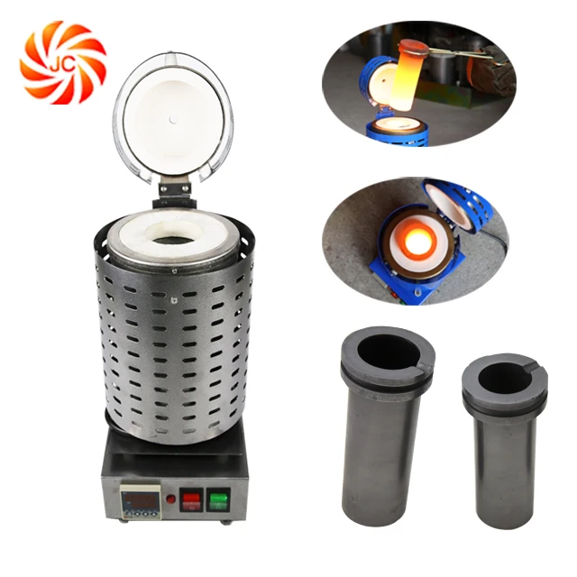 220V 3KG JC Vertical Type Small Melting Furnace for Melting Gold Silver Copper