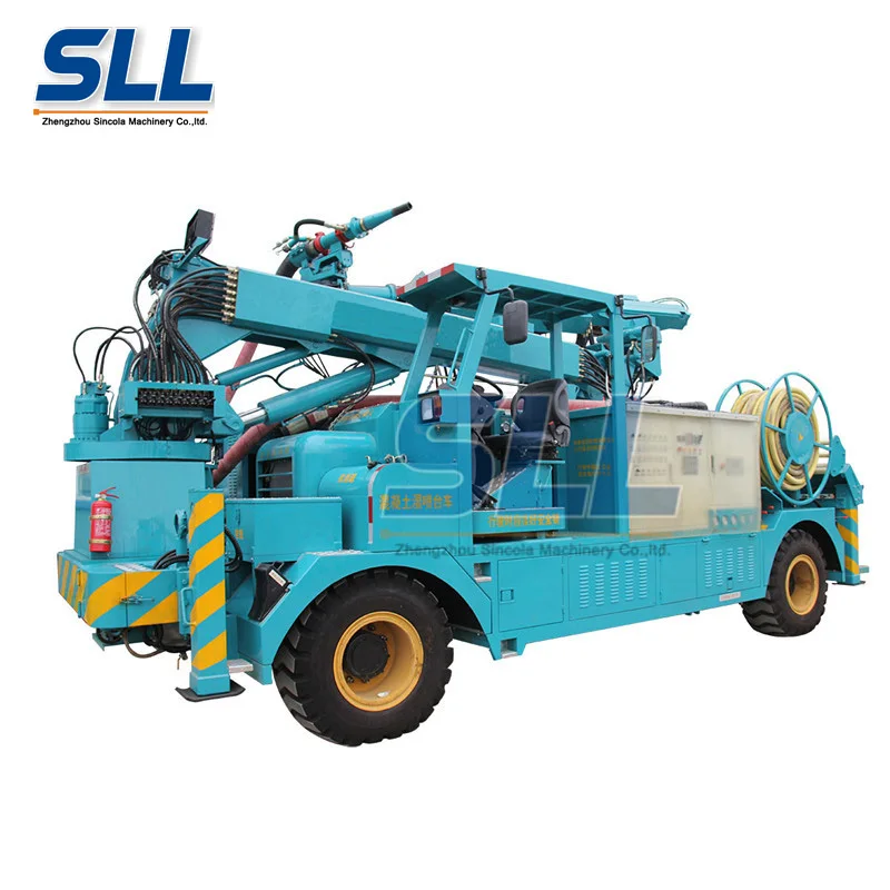 supply robot arm shotcrete machine trolley concrete spraying
