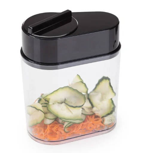 2024 New Food Vegetable Spiral Slicer With Food Collect And Accessory Storage Cup